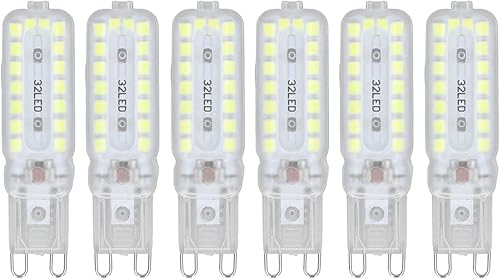 plplaaoo Bombillas de repuesto de iluminación de 360 , bombillas compatibles con bombillas LED G9 de 7 W, iluminación versátil regulable, para plplaaoo Bombillas de repuesto de iluminación de 360 , bombillas compatibles con bombillas LED G9 de 7 W, iluminación versátil regulable, para