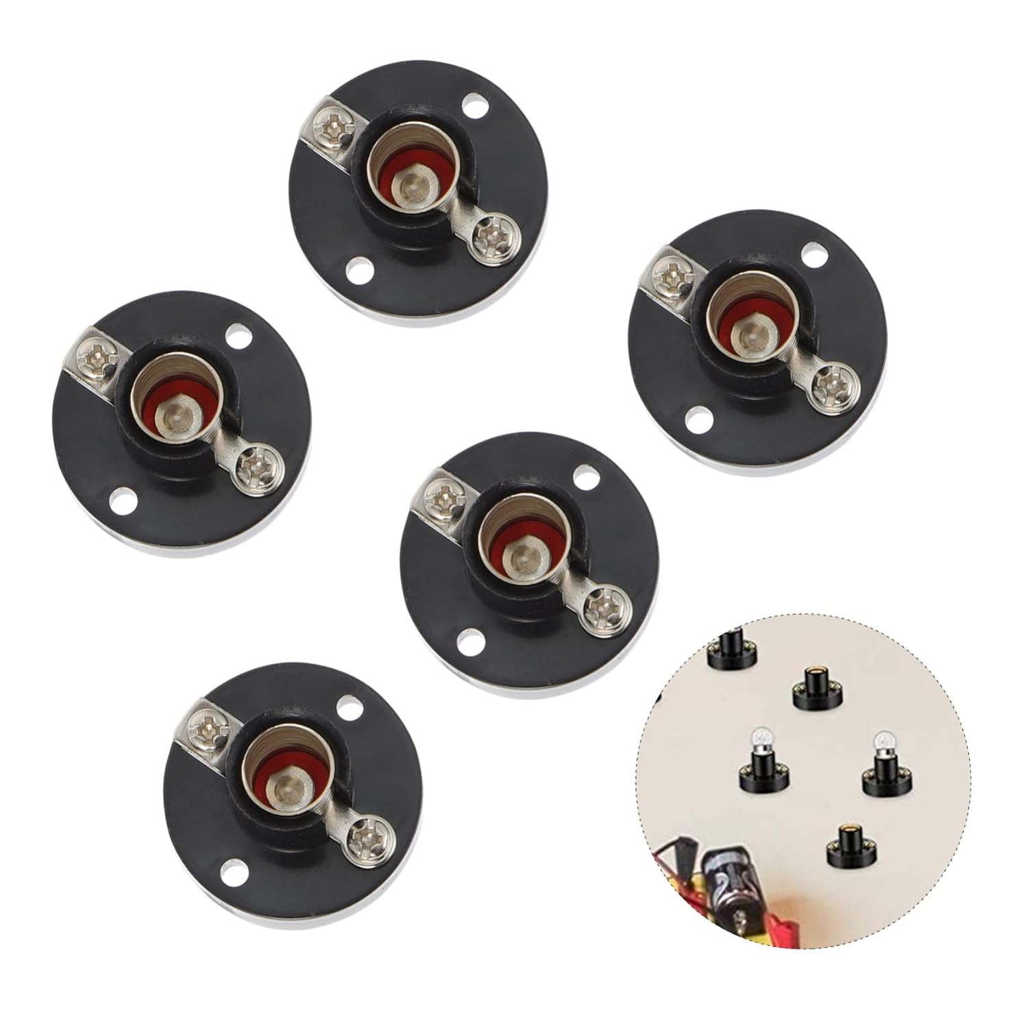 5pcs Teaching Lamp Holder Physics Experiment Light Holder for Middle Primary School
