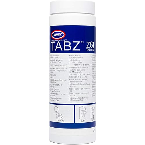 Urnex Tabz Z61 Coffee Equipment Cleaner Tablets - 120 Tablets - Phosphate-Free