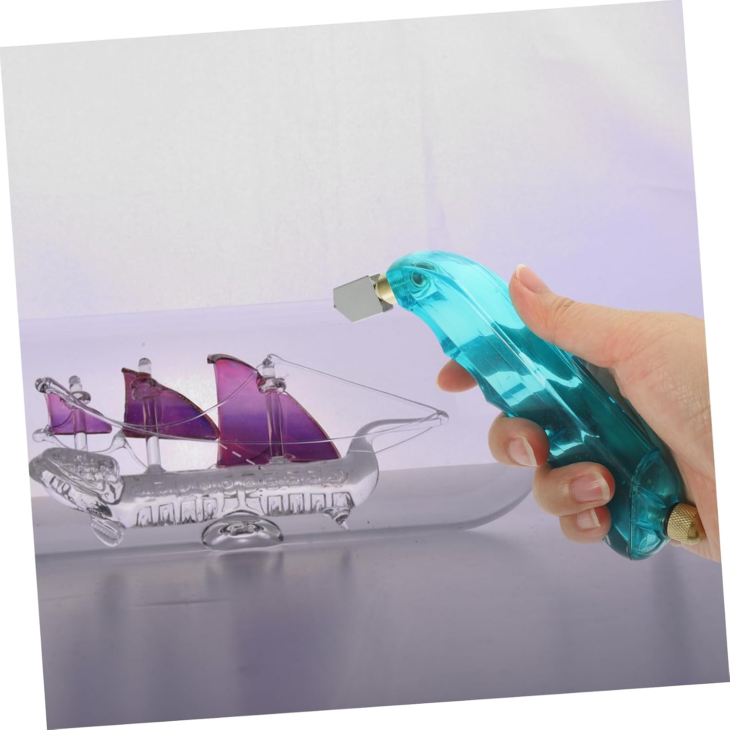 jojofuny 1set Oil Glass Cutter Tool Kit for Wine Bottle Cutting Easy Use Glass Cutter Lubrication for Crafting Candle Holders
