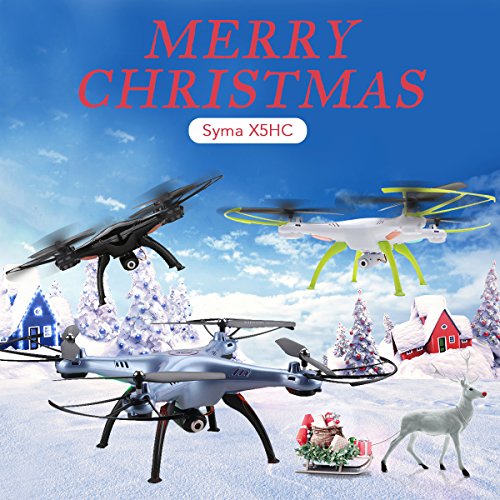 2016 Syma X5HC (X5SC RTF) de 2,4 GHz con el modo de cámara de HD High posee 6-Axis Gyro modo sin cabeza RC Quadcopter (Color: Azul)