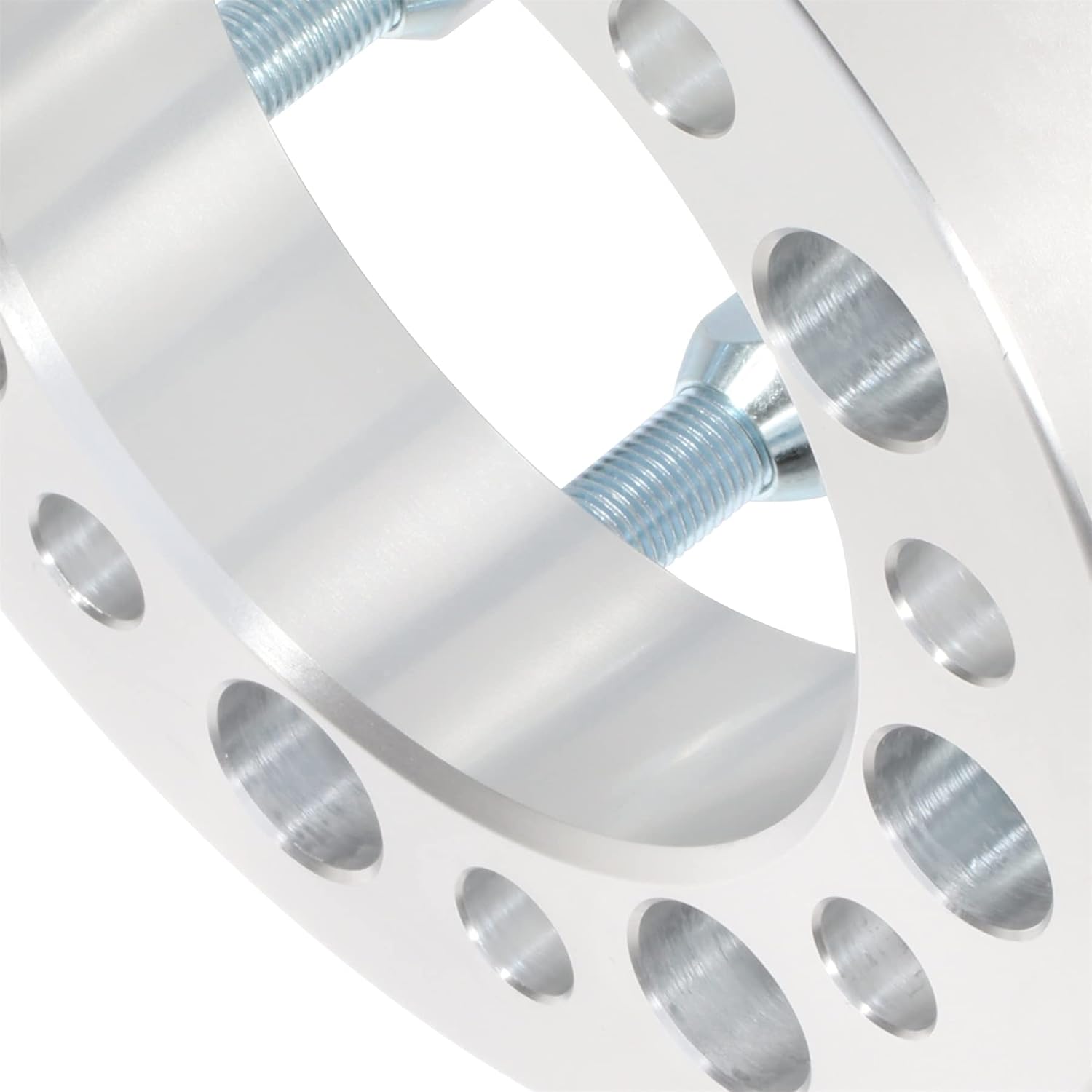 cciyu 1.5 inch Wheel Spacers 8x6.5 130mm Bore with 14x1.5 Lug Nuts Adapters for 3500 for Ram 2500 for Ram 3500-4PCS