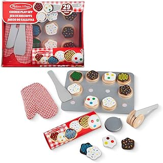 SUNNY, Melissa & Doug, Comidinha de Brinquedo Madeira Cookies 29 peças, Acima de 3 anos