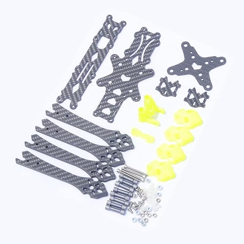 Miniatura 3 de QWinOut Xy-5 V2 5inch 8.583 in distancia entre ejes Drone Frame Kit Carbon Fiber FPV Rack
