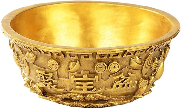 DOITOOL Cornucopia Bowl Home Ornament Decorative Treasure Bowl with Classic Embossed Pattern Small Desktop Storage for Office Living Room Gift 3.14 X 3.14 X 1.37 in