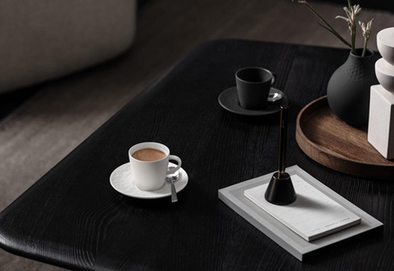 Villeroy & Boch Manufacture Rock Blanc, Tazza caffè con piattino