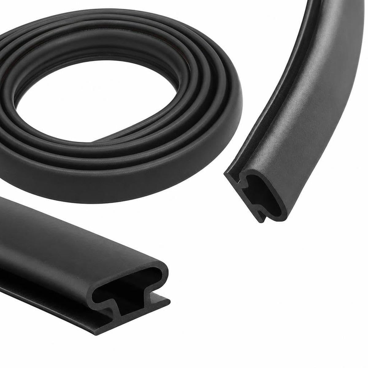 Tbskuy 10Mmx6mmx6m 1 Piece Security Door Access Door Window Sealing Strip Weatherproof Anti-Collision Strip Sound Insulationself-Adhesive-10 6 6M