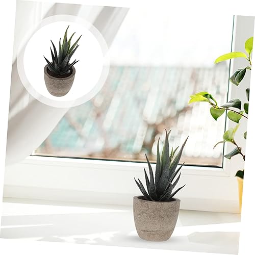Miniatura 5 de WOFASHPURET Plantas decorativas de imitación suculentas, plantas de simulación, suculentas de plástico, suculentas de imitación de cactus, mini