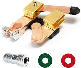 GOGONFLY Top Post Battery Disconnect Switch, 12V 24V Knife Blade Master Switch, Battery Cut Off Shut Off Kill Switch for Car Marine Boat RV ATV Motorcycle Vehicle (Horizontal and Vertical)