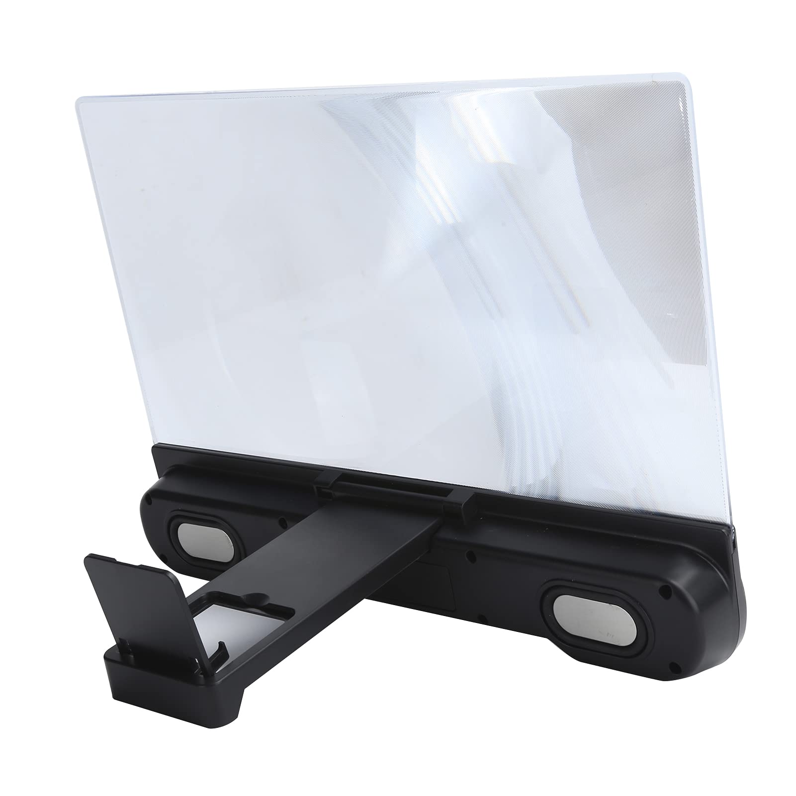 Lente d'ingrandimento per schermo da 35,6 cm con altoparlante Bluetooth, espansore schermo lente d'ingrandimento 3D per cellulare, film, video e giochi