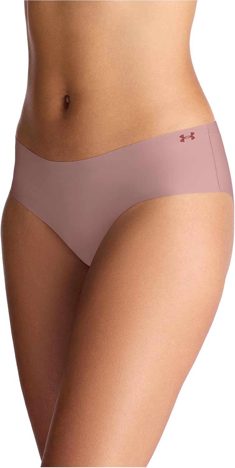 Under Armour Women's 3-pack Pure Stretch No Show Hipster Underwear, All-day Comfort & Ultra-soft Fit