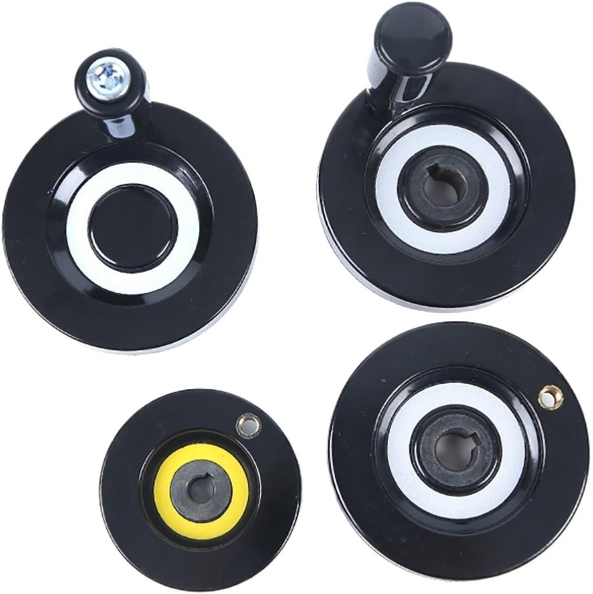 Back-wave handwheel 1Pcs Handwheel Round Smooth Hole Alloy Lathe Milling Machine Hand Wheel(23)