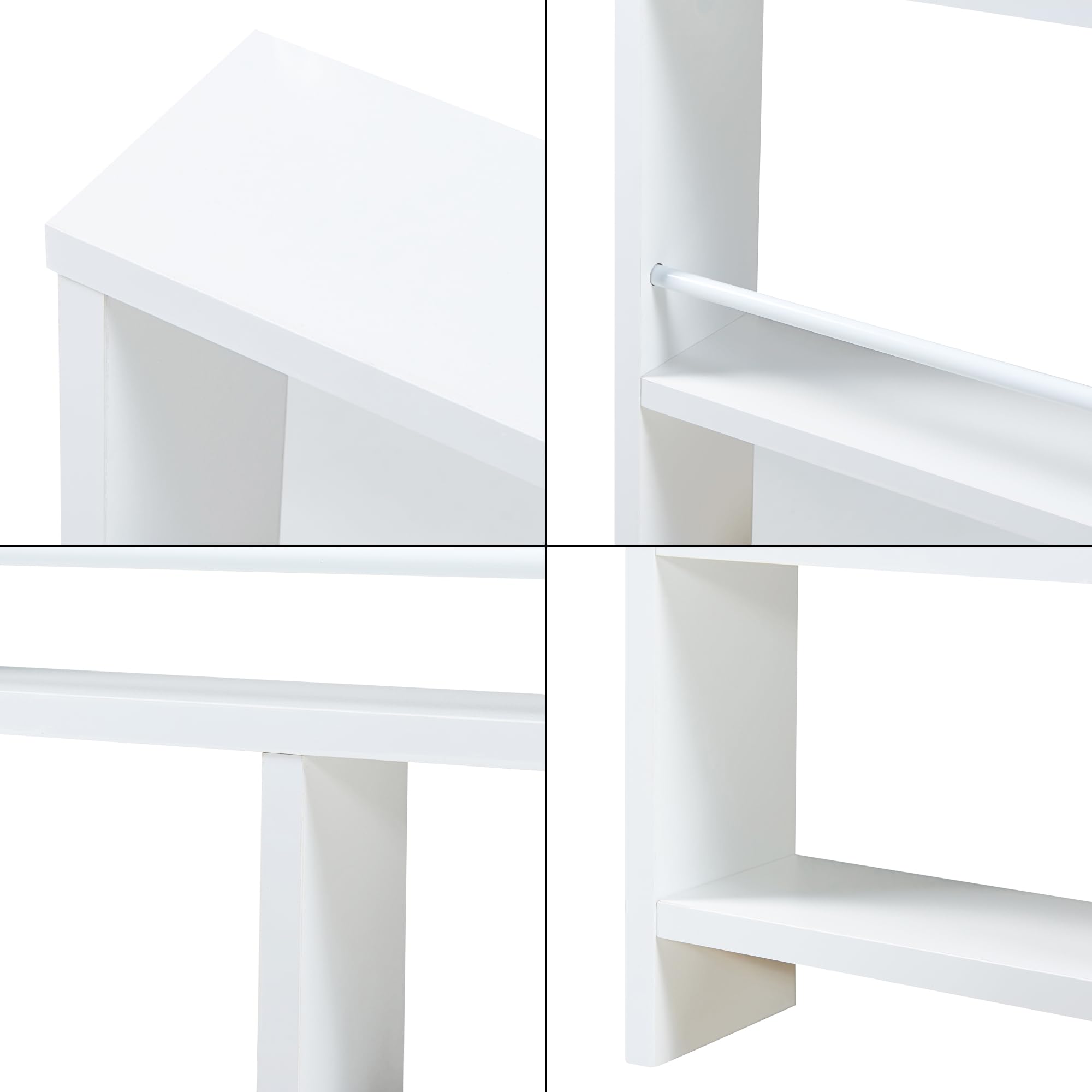 SCAFFALE SOSPESO IN Legno Scaffale A Parete Scaffale Bagno-parete - Foto 2