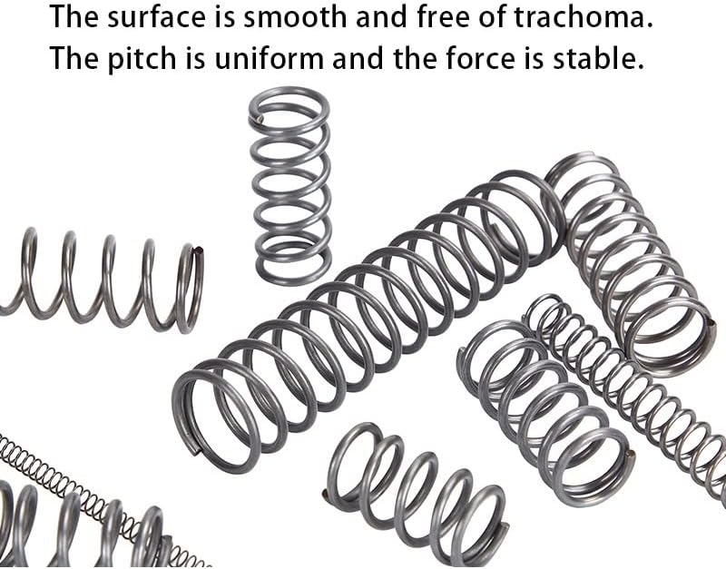 ICOBES 伸縮スプリングスポット品圧力スプリング線径4.0mm、外径45mm、長さ60mm-100mm圧縮スプリング (Colo