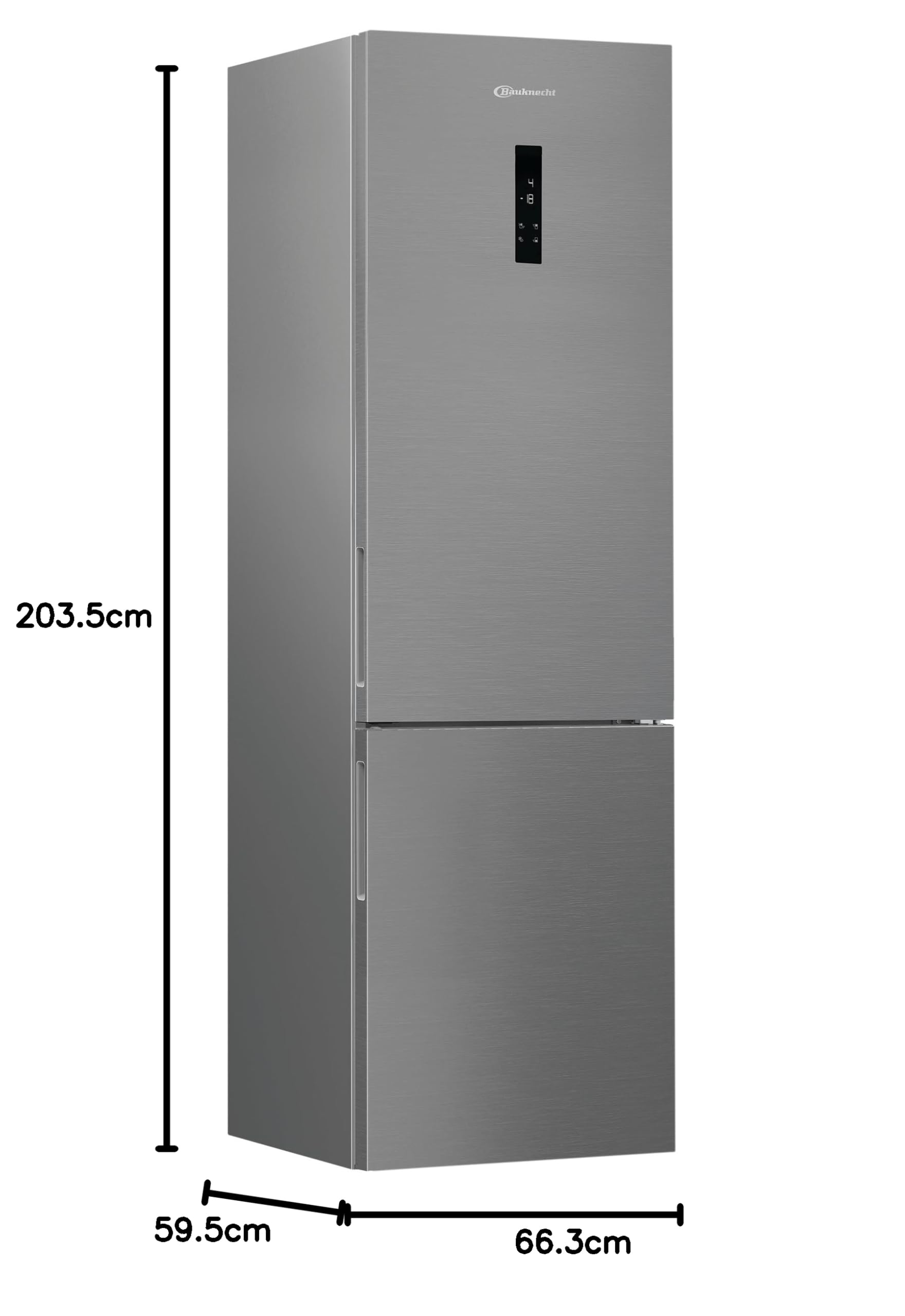 Bauknecht KGDNF 203 C/Freistehende Kühl- Gefrierkombination/Dynamic Intelligence/Dual Cool Total NoFrost/EEK C/Smooth Fit/EvenFlow/FreshShield/ 25 Years Compressor Lifetime Tested by VDE