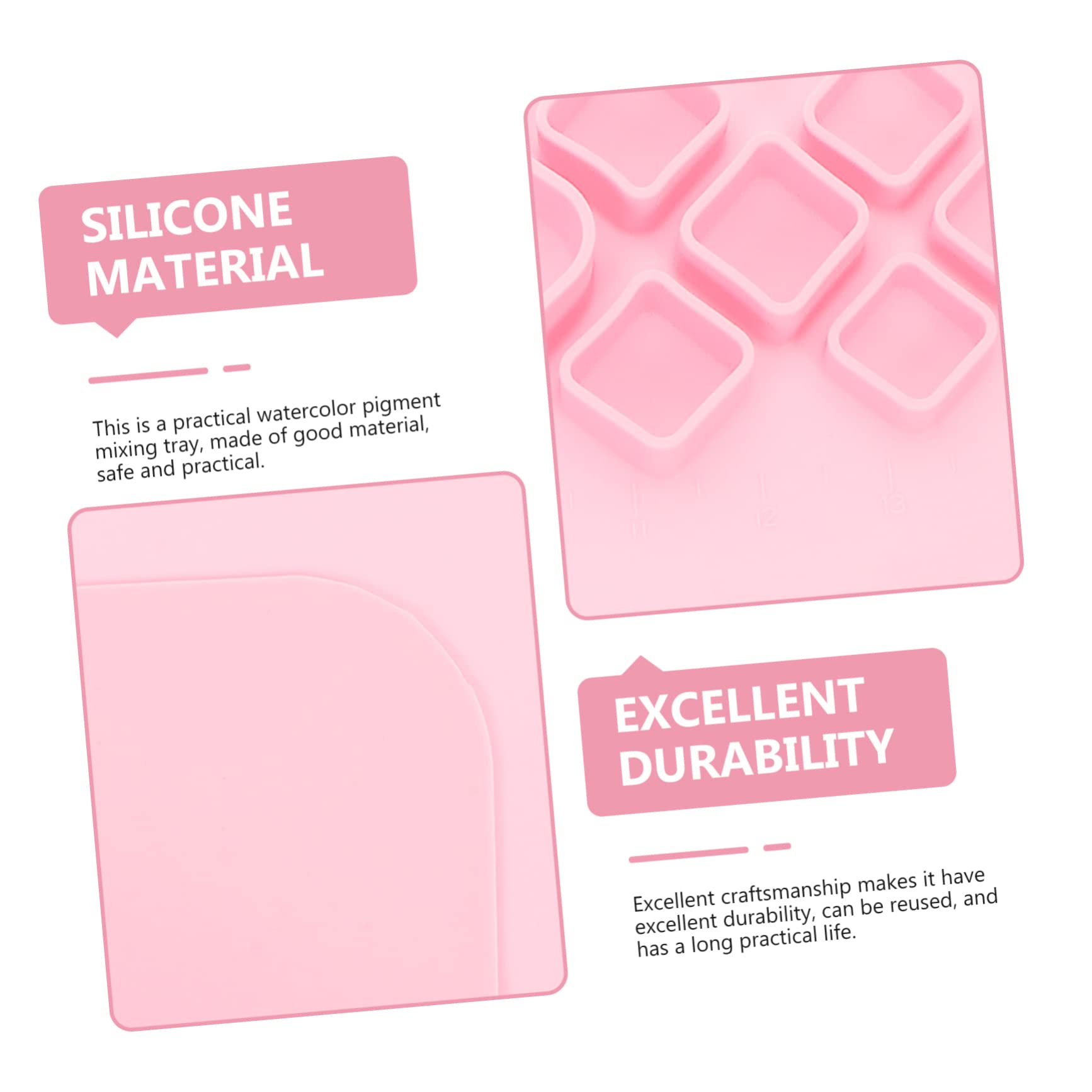 OSALADI Silikon-bastelmatte Antihaft-silikonmatte zum Malen und Gießen mit Harz Leicht zu Reinigen und Flexibel für DIY-projekte und Tischschutz