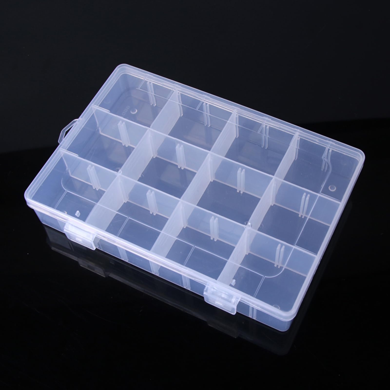 Contenitore multiuso con 12 scomparti per perline e strass, con materiali robusti, organizer per perline da costruzione, per artigianato