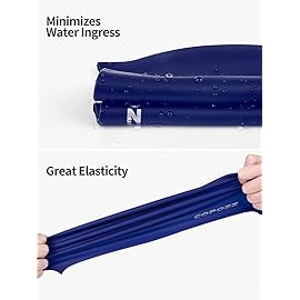 COPOZZ Adult Swim Caps, Silicone Waterproof Comfortable Swimming Cap for Women, Long and Short Hair (Blue-12yrs+)