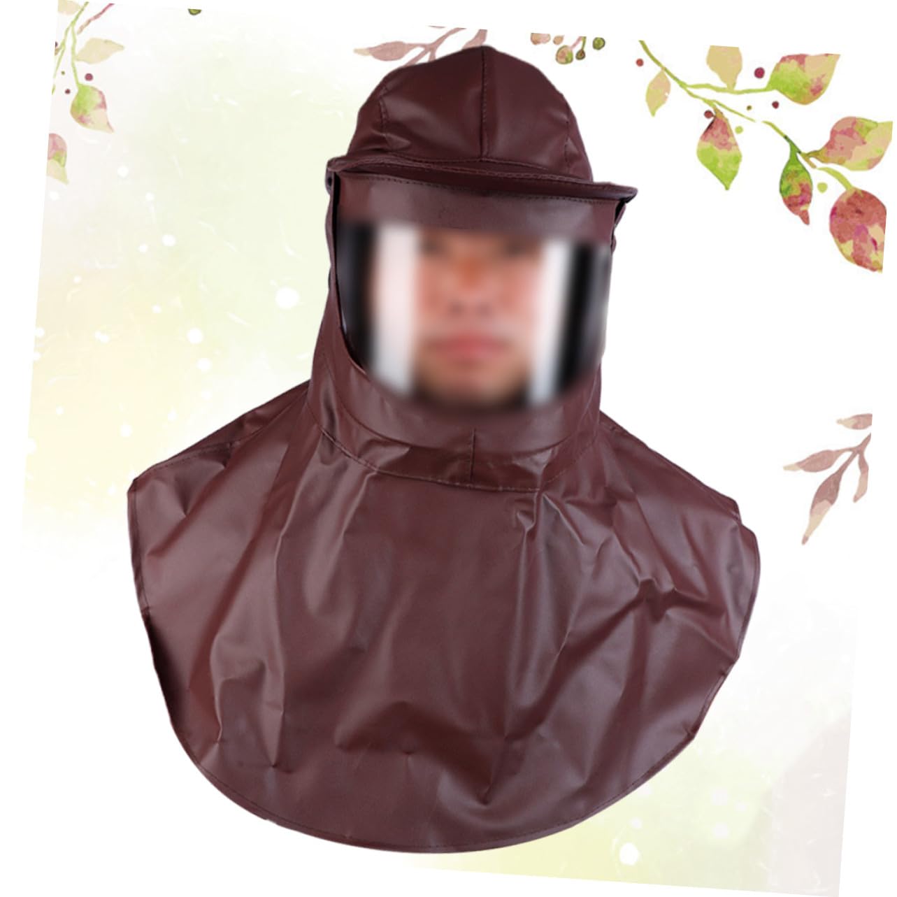 ABOOFAN Ölbeständige Maske Mit Säure Alkalibeständigem Umhang wasserdichte Kapuze Nackenschutz Kopfhaube Für Industriellen Schutz Langlebiges Material Atmungsaktiv Mit Lüftungsöffnungen