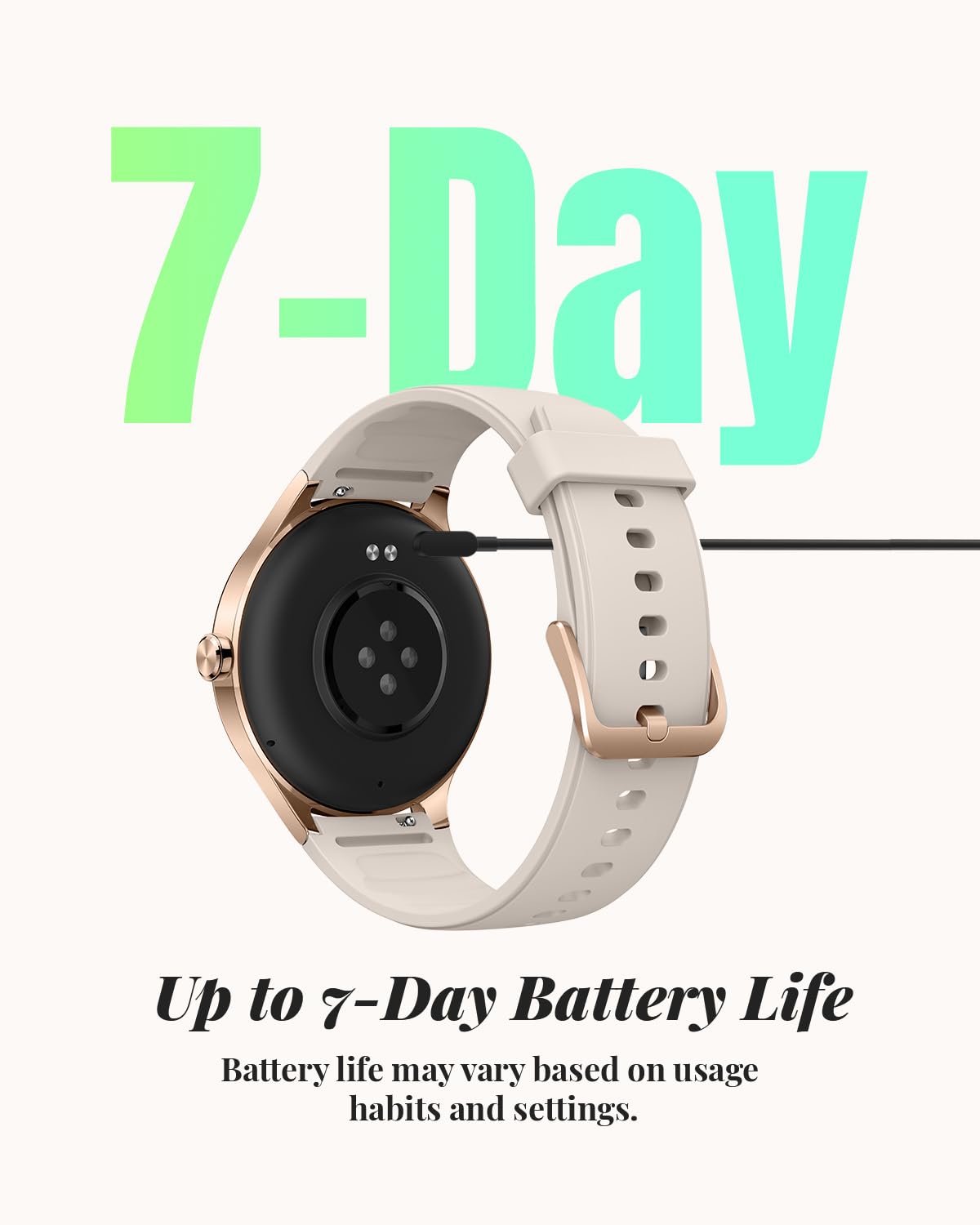 TOOBUR Smartwatch dla kobiet, smartwatch HD 40 mm, kompatybilny z systemem Android i iOS, odbieranie/nawiązywanie połączeń, zegarek fitness z monitorem kroku, kalorii / HR Tracker, IP68, wspaniały i