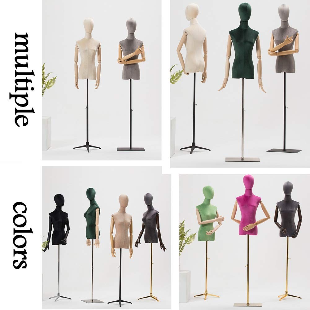 Female Tailors Dummy Female Mannequin Torso Dress Form For Sewing Clothes, Half Body Split Leg Manikin Body Tailors Dummy Torso With Metal Tripod - View #4