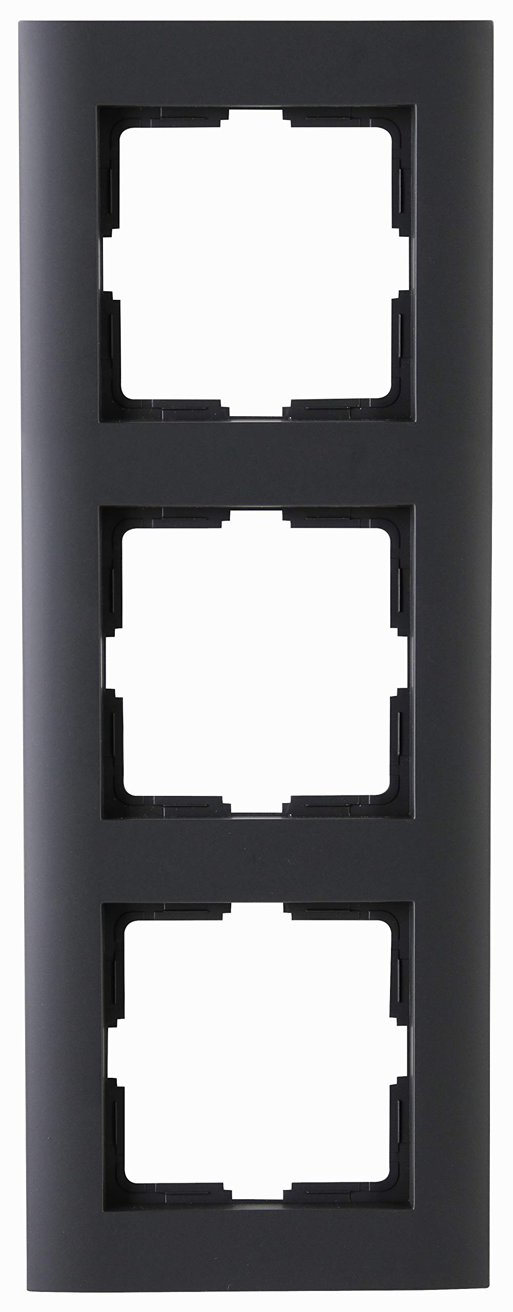 Kopp Athenis Unterputz-Feuchtraum 3-Fach Rahmen, anthrazit, 402715083