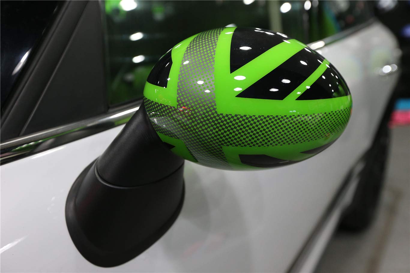 HDX - Coperchio per specchietto retrovisore in ABS con motivo Union Jack, per Mini Cooper R55 Clubman R56 Hatchback R57 Covertible R58 Coupé R59 Roadster R60 Countryman R61 Paceman