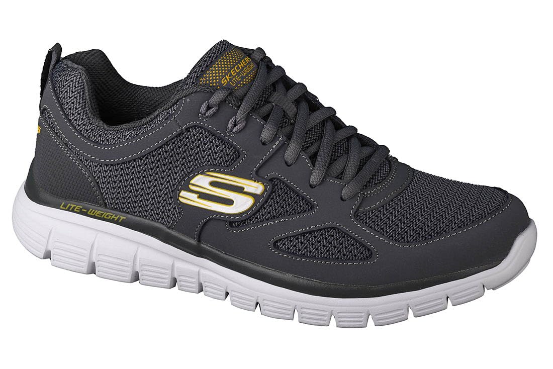 Skechers Burns Agoura 52635-CHAR, Mens Sneakers,Sports Shoes, Grey, 39,5 EU