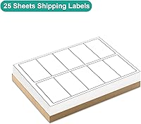 Vista 3 de MFLABEL 2x4 Shipping Labels - 25 Sheets (250 Labels) for Laser & Inkjet Printers, 10-UP FBA Address Stickers, Matte White Self-Adhesive Mailing