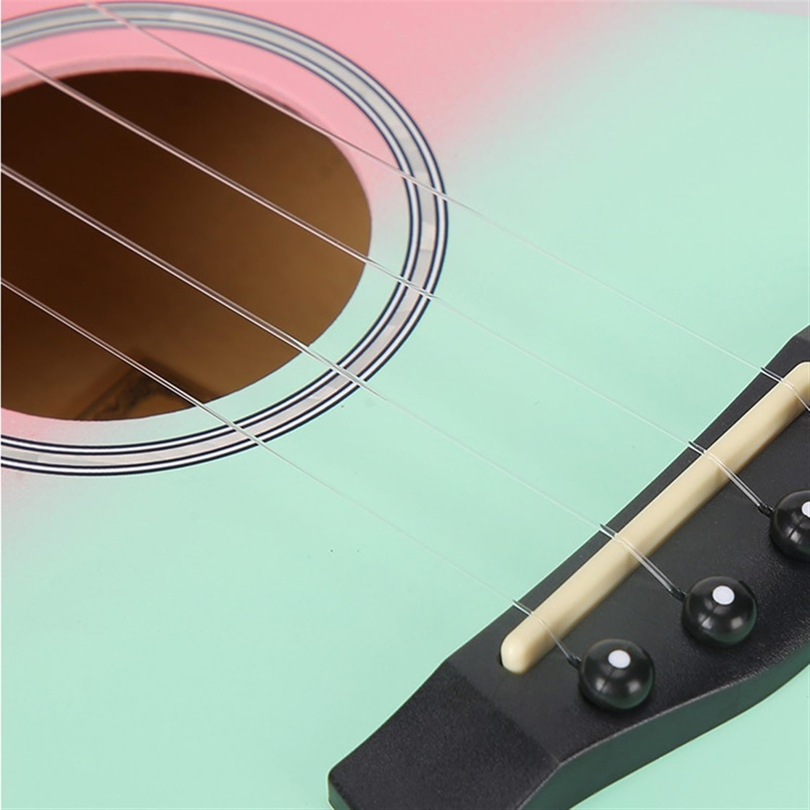 ukulele Modello Entry-level Da 23 Pollici Per Principianti Per Suonare Il Pianoforte Colorato Per Esercitarsi Con L'ukulele(Color:Black)