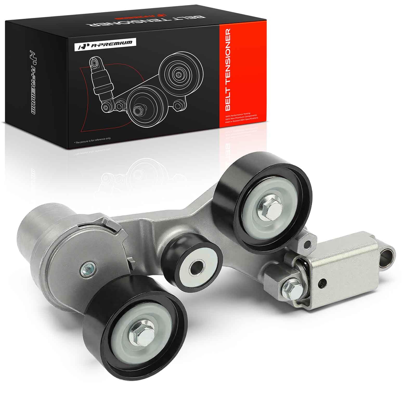 A-Premium Tendicinghia Assemblea con puleggia Compatibile con Chevrolet Malibu 2008-2010 2013-2014 Impala 2014 Buick LaCrosse Regal 2012-2016 Saturn Aura Vue