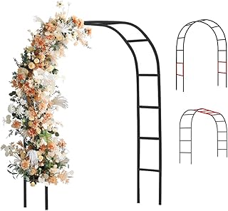Zhisheng Metal Pergola Arch Garden Arbor Frame Outdoor Wedding Party Cli...