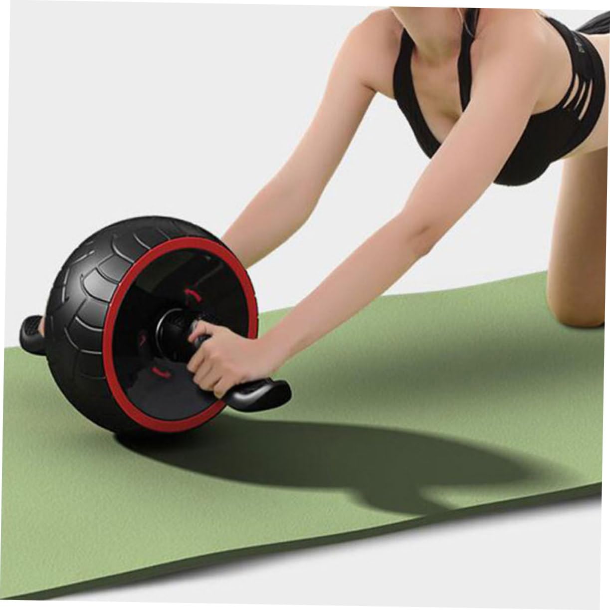 Ruota Addominali Fitness in Gomma Premium per Allenamento Addome Silenziosa e Facile da Usare Attrezzo Multifunzione per Uomo e Donna per Esercizi Casa e Palestra