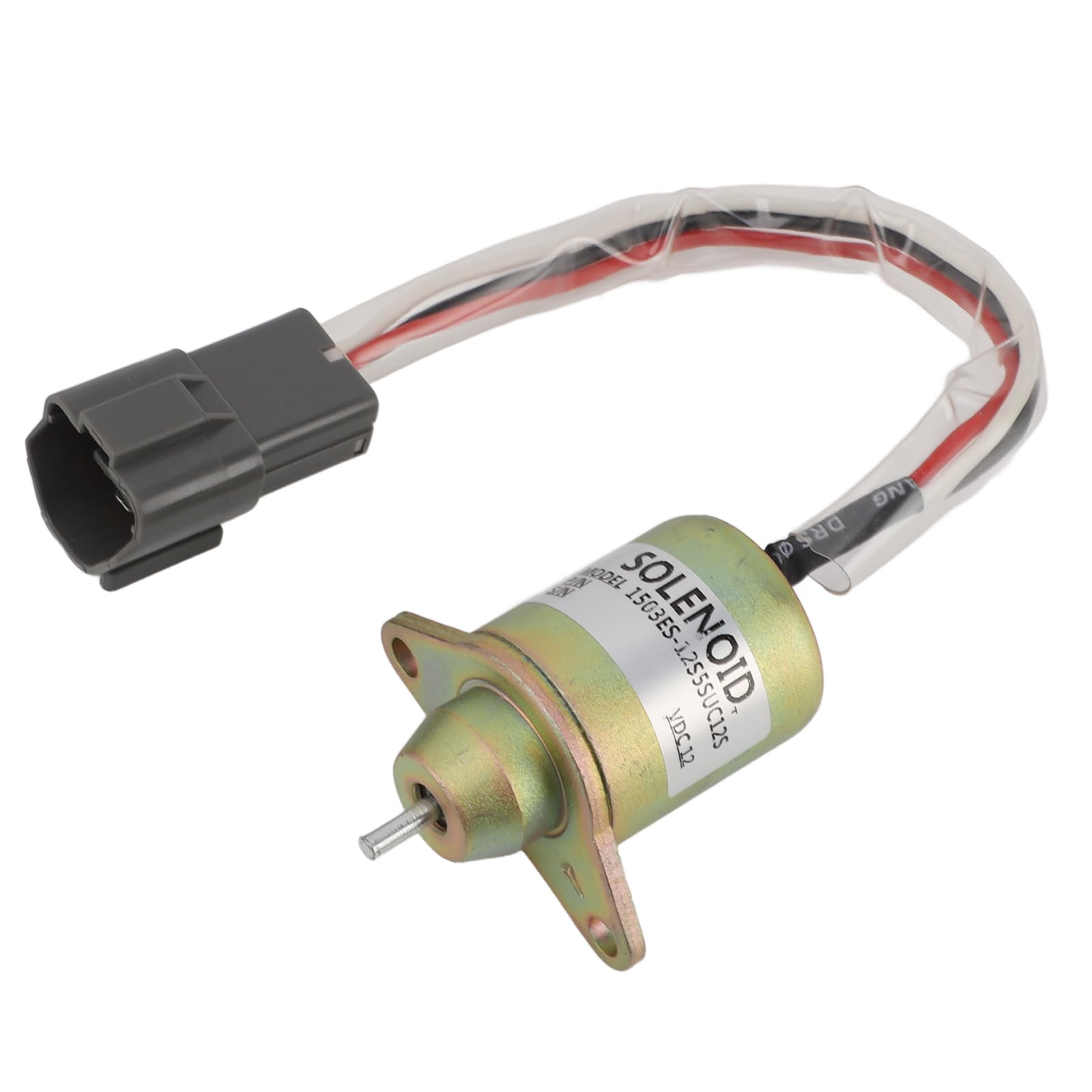 1503ES 12S5SUC12S Solenoide di Arresto Carburante 12V, Funzionamento Preciso e Sicuro, Lavorazione Professionale, Facile da Installare, per Motore Generatore, Anti-interferenza