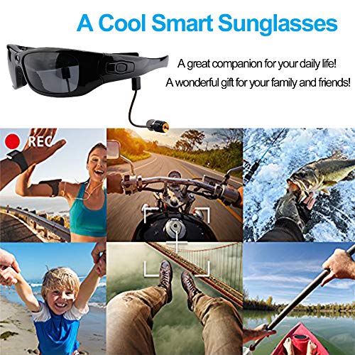 Newwings Bluetooth Sunglasses Camera Full HD 1080P Video Recorder Camera with UV Protection Polarized Lens, Great Gift for Your Family and Friends