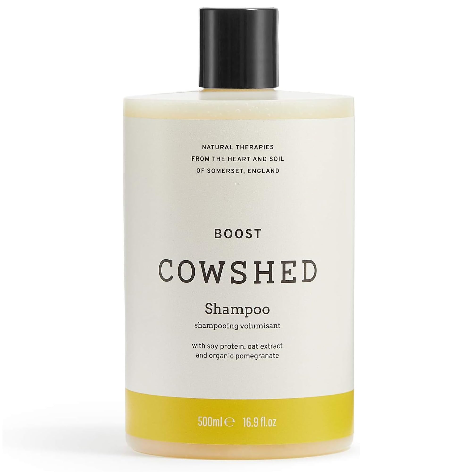 Boost Shampoo 500ml | Volumising Shampoo for Fine Hair | Natural, Vegan, & Paraben Free | Cleansing & Detangling with Wheat Protein, Oat Extract, and Lemon