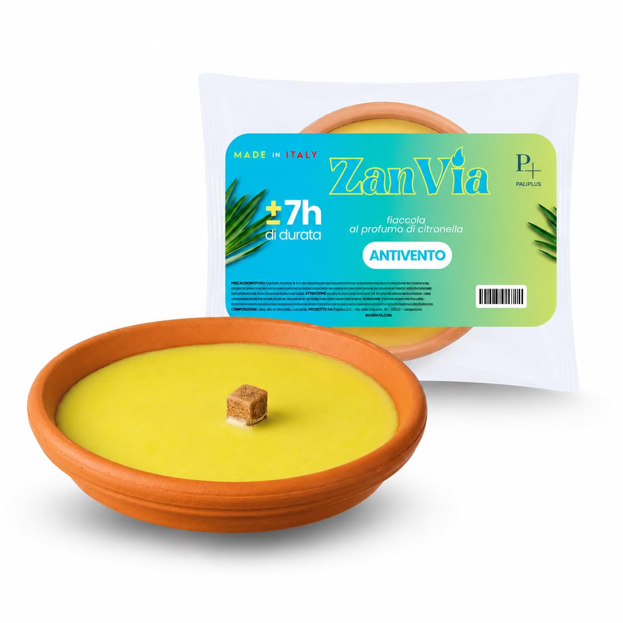 Palucart, candela citronella candele per esterno in coccio di terracotta 17 cm set da 20 pezzi giardinaggio antizanzare feste ed eventi
