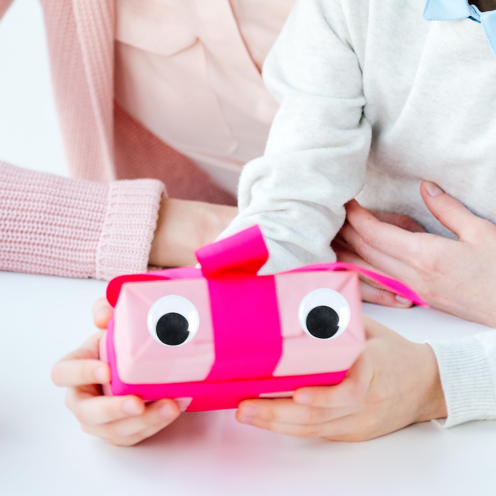 NISENTIA Wackelaugen Selbstklebend 50mm - 20 Stück Große Kulleraugen Für Bastelprojekte