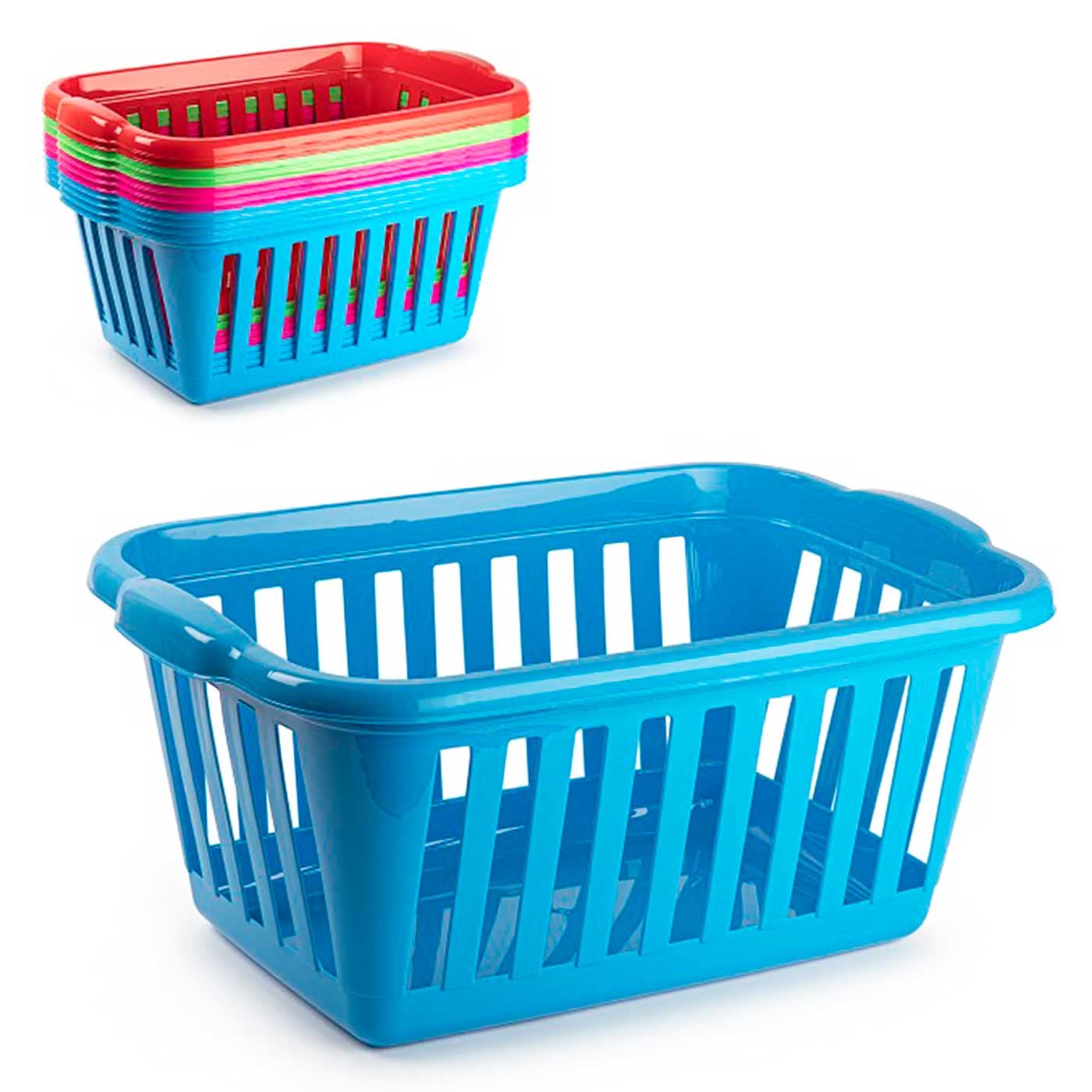 Acan Tradineur - Cesto per biancheria sporca, con coperchio e manici, pongotodo in plastica, cestino per biancheria, imitazione di vimini, prodotto in Spagna (beige, 38 litri, 49 x 38,5 x 29,5 cm
