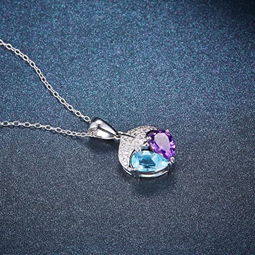 Colliers Topaz bleu améthyste une poésie minérale à porter - 2