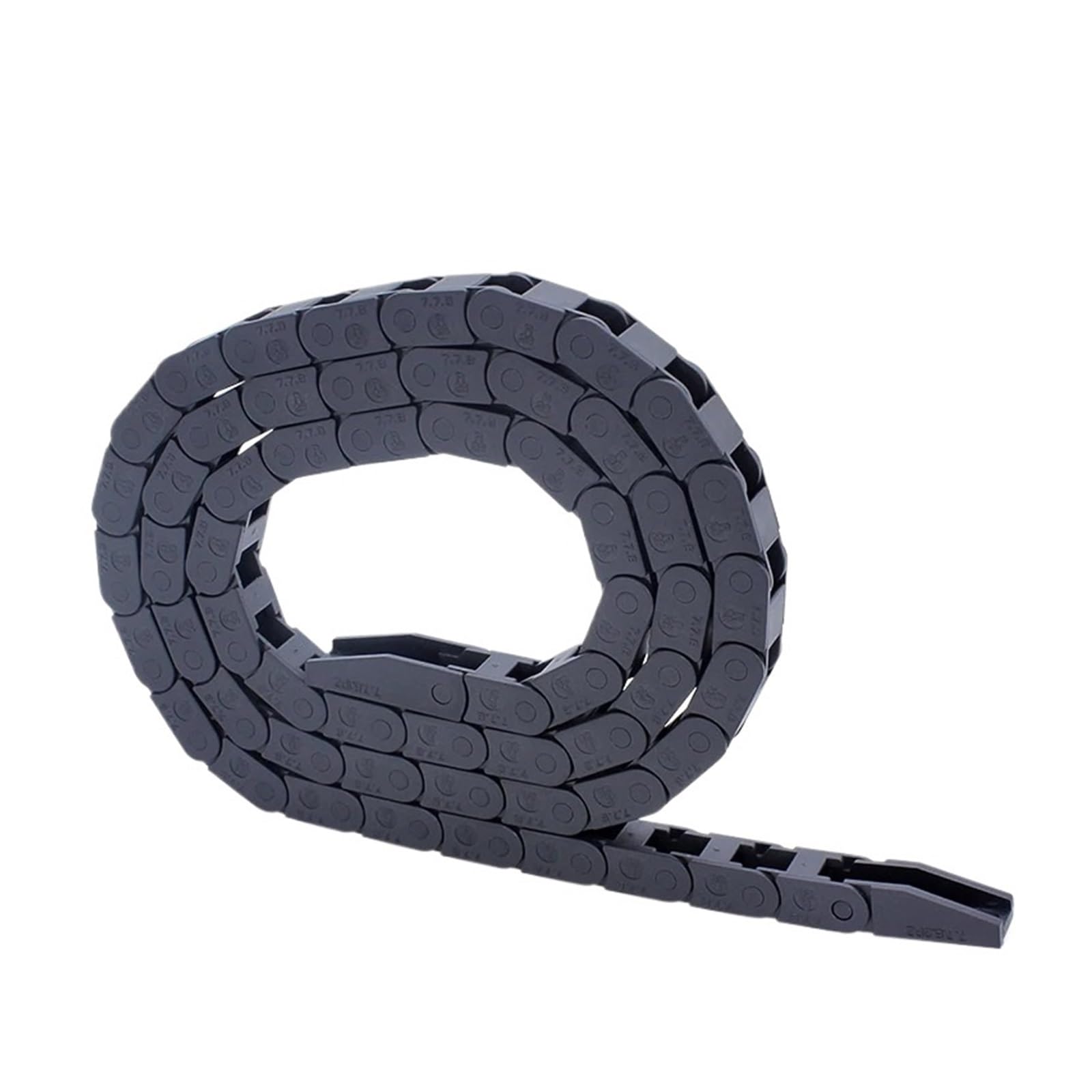 Chaîne porte-câbles 7x7 mm J07Q.1.B pont non ouvert R15 de 1 mètre