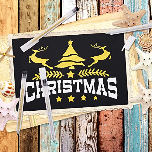 Pandafly Gold Silver Metallic Gel Pen Set, 0.8Mm Fine Point Gold Silver Gel Ink Pens, Archival Gel Ink Pens For Artist, Black Paper Drawing, Sketching, Writing, Illustration, Pack Of 6 #TOP5