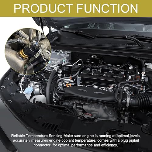 Miniatura 4 de Sensor de temperatura del refrigerante del motor, sensor de temperatura del agua, sensores de temperatura ECT reemplazar 12608814 213-4333 15326388,