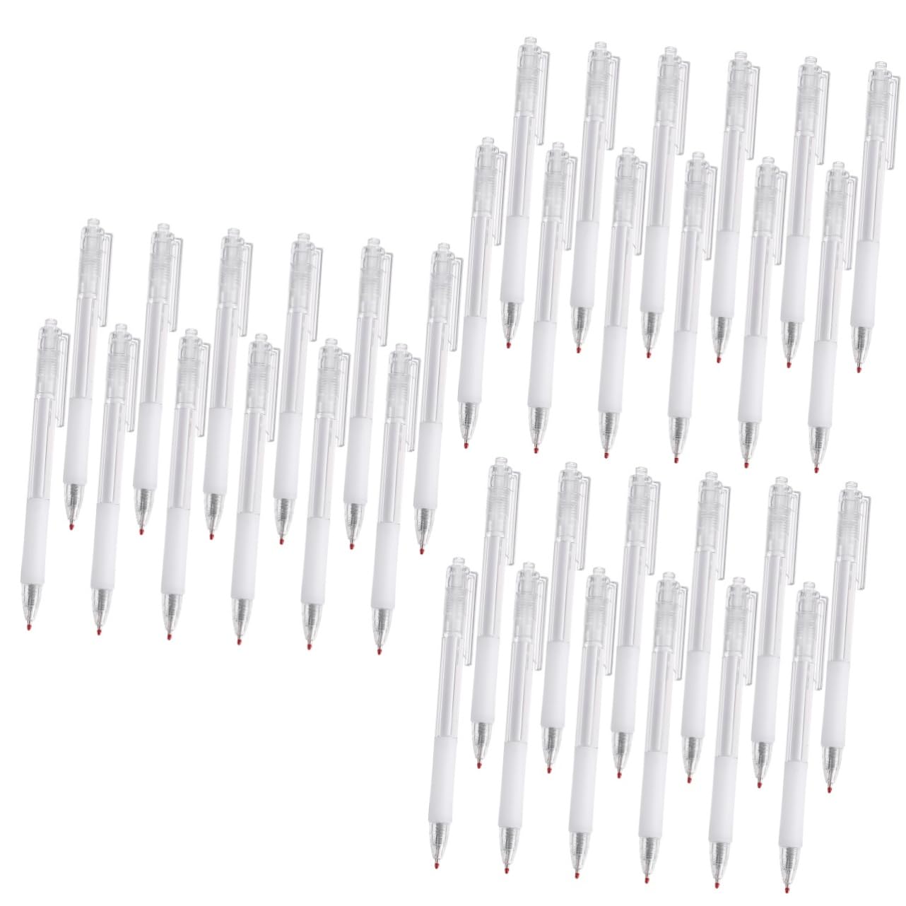 Housoutil 3 Series Bolígrafos De Gel Retráctiles Con Cuerpo Transparente De Unidades Oficina Y Escuela Escritura 12 Piezas X 3
