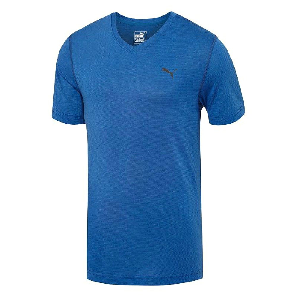 PUMA Men's Essential Short Sleeve V-Neck Shirt