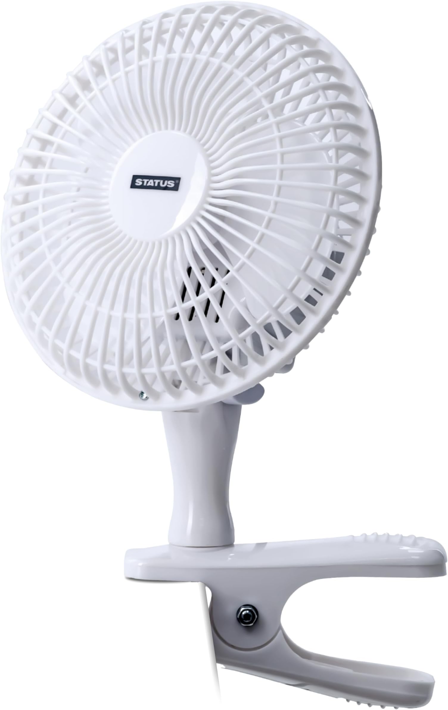 6 Inch Clip On Fan, Portable Mini Desk Cooling Fan for Home Office Bedside Gym Kitchen, 2 Speed Settings, Adjustable Tilt Head, White, (S6CLIPFAN1PKB)