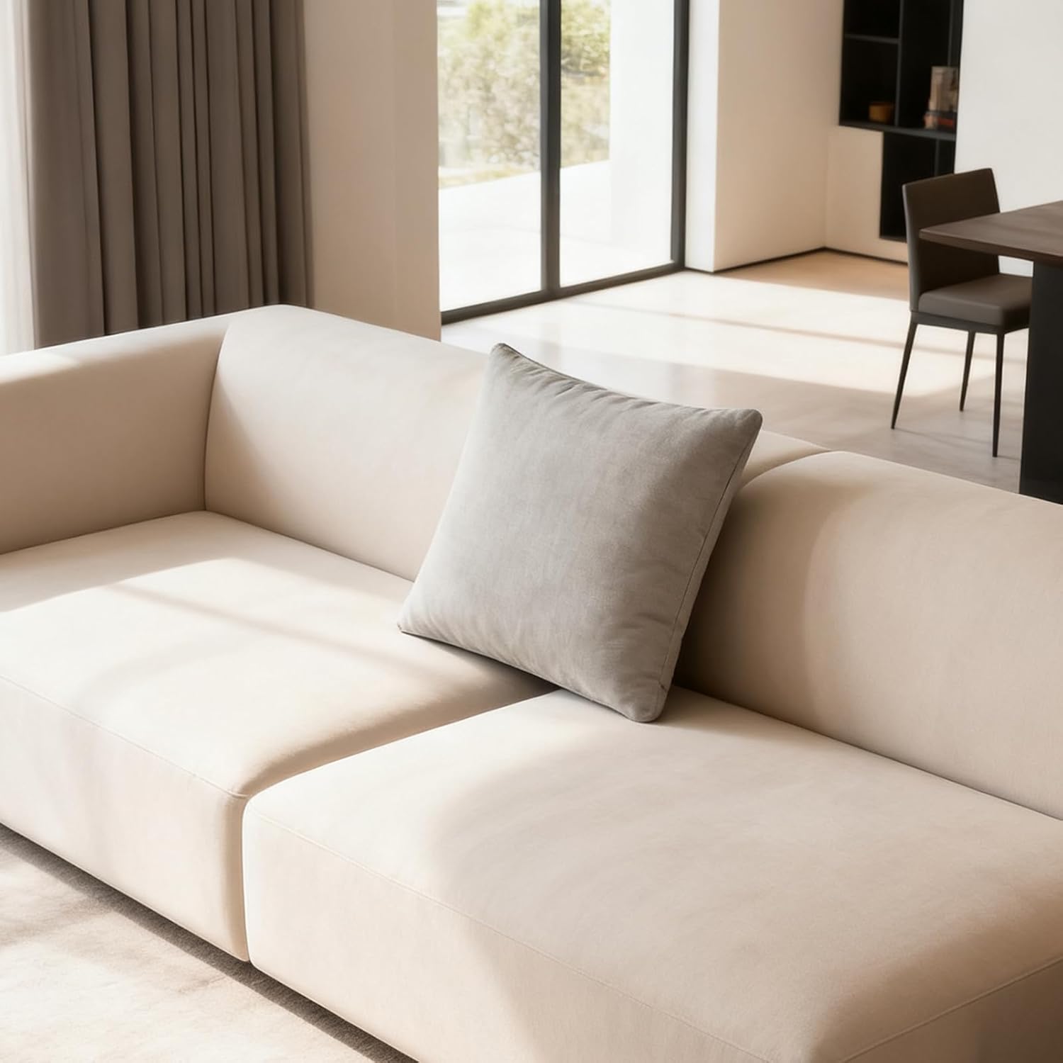 2-in-1 Premium Sofa of Pillow, 15"x15" Multifunctional Couch Pillows, Decorative Rectangle Stuffer Pillow with Blanket for Cushion Bed Couch Sofa, Dark Grey