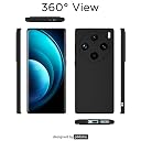 Pikkme Vivo X100 Pro 5G Back Cover Camera Protection Shockproof Soft Matte Silicone Back Case for Vivo X100 Pro 5G (Black) gallery image