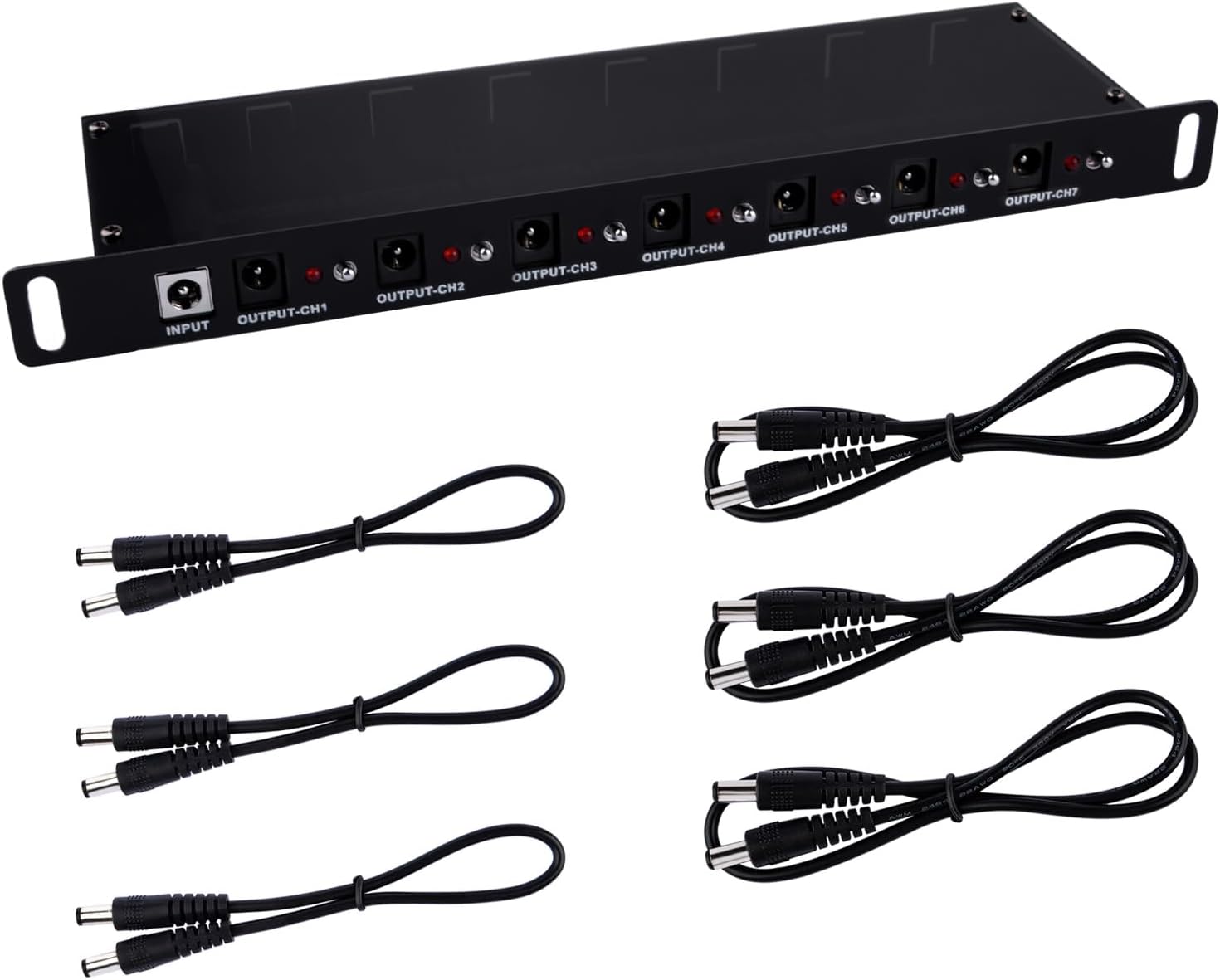 Amazon.com: GeeekPi DC PDU Lite 7-CH 0.5U Rack-Mount Power Distribution ...