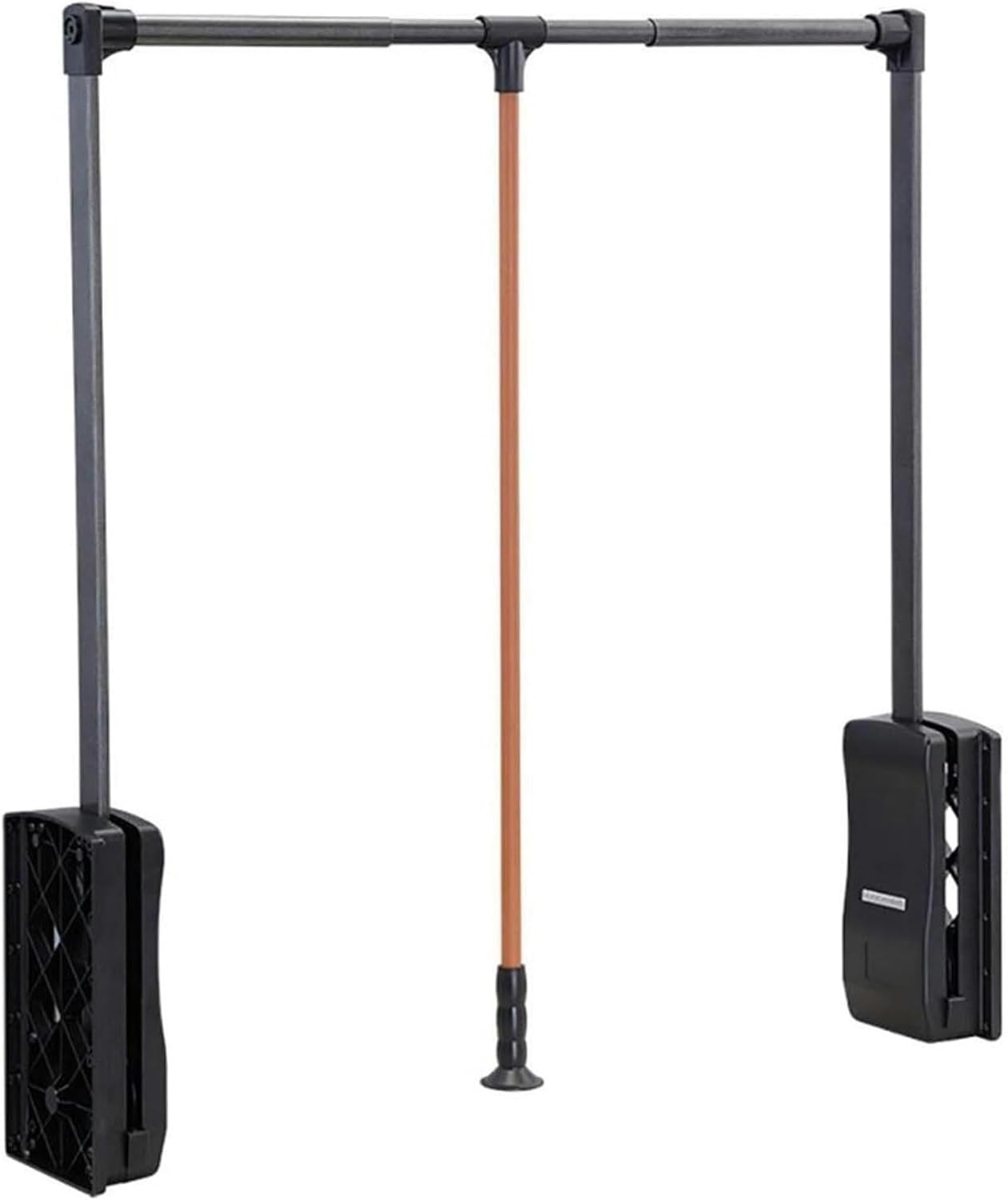 Stainless Steel Wardrobe Rail Tube - Extendable Pull Out Closet Rod - Pull-Down Clothes Organizer With Soft Slides, Adjustable Width Fits Most Wardrobes, Load-bearing 30kg, 90-122cm